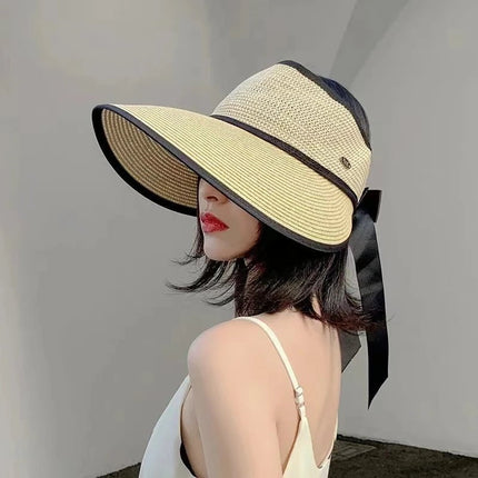 Visière de plage pliable à large bord - Khaki - Ajustable (du 54 au 59) | La boutique du chapeau