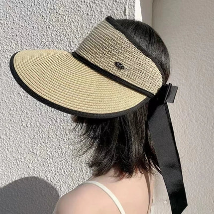 Visière de plage pliable à large bord - Khaki - Ajustable (du 54 au 59) | La boutique du chapeau