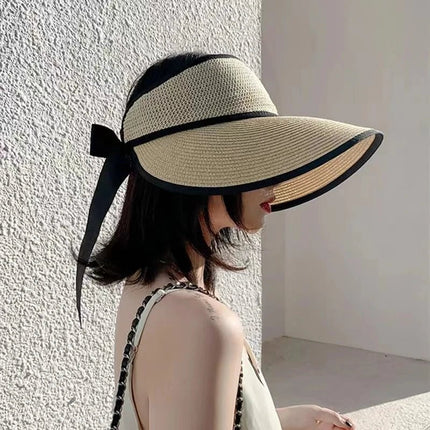 Visière de plage pliable à large bord - Khaki - Ajustable (du 54 au 59) | La boutique du chapeau