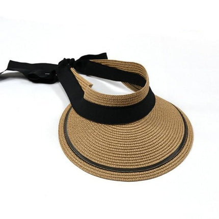 Visière en paille - Khaki - Ajustable (du 54 au 59) | La boutique du chapeau