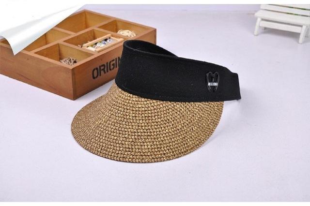 Visière paille - foncé café - Ajustable (du 54 au 59) | La boutique du chapeau