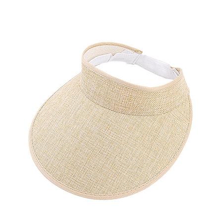visière pare soleil - Crème - Ajustable (du 54 au 59) | La boutique du chapeau
